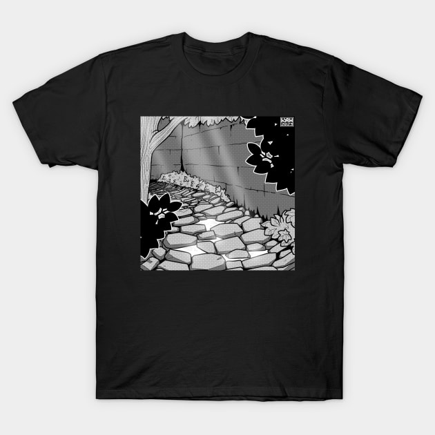 Cobblestone Path T-Shirt by MrHinkleDraws